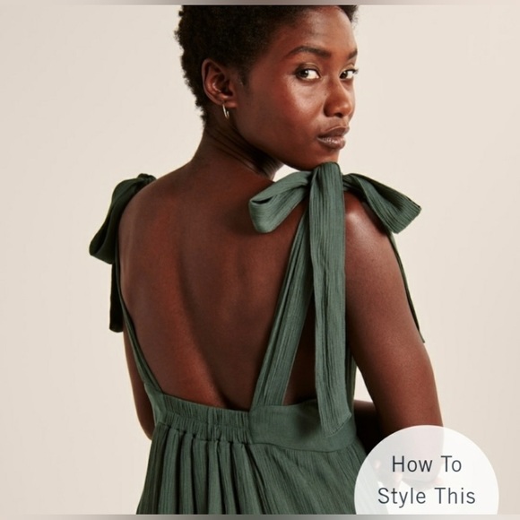 Abercrombie Dress - Tie-Strap Babydoll Midaxi
Dress - X-Small - Picture 4 of 6